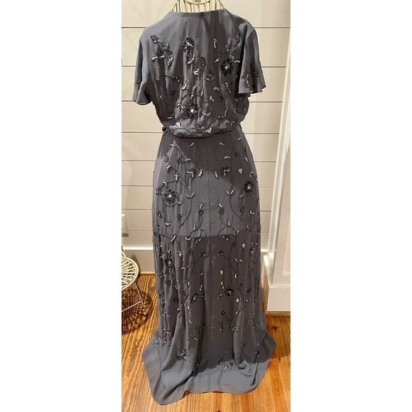 NWOT Anthropologie BHLDN Hydrangea Plymouth Wrap Dress, size 6 - Picture 11 of 16